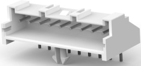 Pin header, 9 pole, pitch 2.5 mm, angled, white, 1744426-9