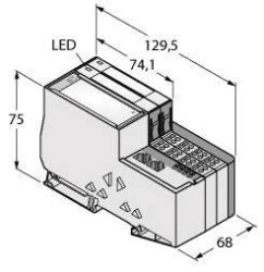 Rozdzielacz czujnik / element wykonawczy, aktywny Turck TI-BL20-E-EN-S-4 7030631 1 szt.