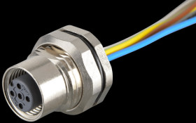 43-01004 SAL M12 x 1, 5-pin, panel socket