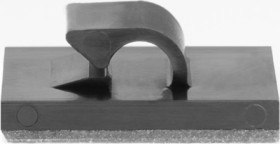 Cable clamp, for magnetic use, max. bundle Ø 5 mm, PA, black, self-adhesive, (L x W x H) 19 x 19 x 6 mm, 151-04463