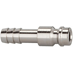 Insertion grommet, L 34 mm, 35 bar, brass, nickel-plated, for jacks, 107179