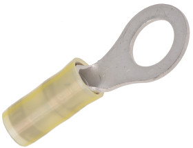 Zacisk oczkowy rozmiar przewodu 6.6mm² Ø , M8 izolowany średnica wew 8.33mm Żółty TE Connectivity