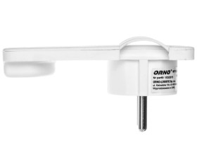 Wtyczka płaska kątowa 2P+Z 16A 250V biała OR-AE-1311/W