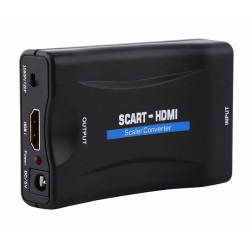 Konwerter sygnału EURO/HDMI Wej.SCART - Wyj.HDMI + zasilacz, adapter