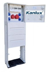 Rozdzielnica budowlana na fundamencie (4X2P+Z, 1X16A/5P, 1X32A/5P) KANLUX RB40x40-K40-00114W-F0-KANLUX