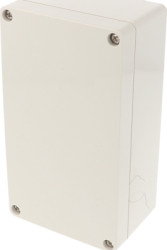 ABS enclosure, (L x W x H) 160 x 89 x 61 mm, light gray (RAL 7035), IP66, 1554JGY