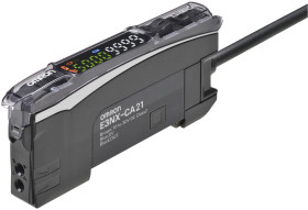 Wzmacniacz światłowodowy Omron PNP Z połączeniem przewodów Szyna DIN Wstępnie przygotowany kabel IO-Link