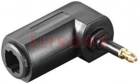 ADAPTER TOSLINK GNIAZDO/WTYK WJ3.5MM KĄTOWY 11923 WENTRONIC
