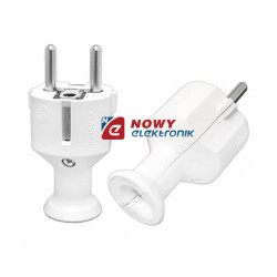 Wtyczka sieciowa WT-30 biała unishuko Elgotech