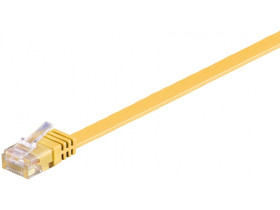 CAT 6kabel krosowy płaski,U/UTP, Żółty
