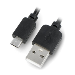 Przewód microUSB KK21 - 1m - czarny