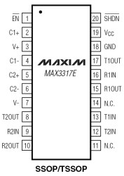 ±15kV ESD-Protected, 2.5V, 1µA, 460kbps, RS-232-Compatible Transceivers