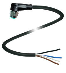 Pepperl+Fuchs 240768-100006 Złącze konfekcjonowane czujnika/aktuatora V1-WV4A-BK10M-PUR-U, piny: 4, 10 m, 1 szt.
