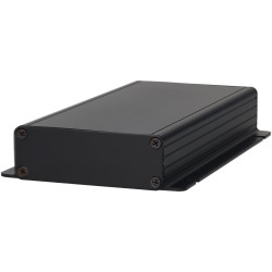 Hammond 1455JF1601BK Extruded Enclosure Side Mounting 160X78X27 Black Anodise