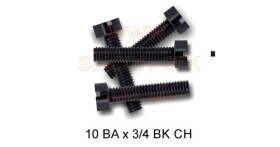 10BA x 3/4 BK steel Cheese head screw (10 pack)