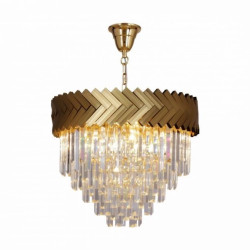 Lampa wisząca LYON kolor złoty/przezroczysty metal/szkło, 9xE14 IP20 23910/9 Zuma Line