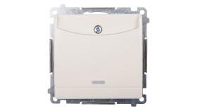 Simon 54 Łącznik Hotelowy Podwójny Kremowy Dwh2.01/41