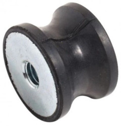 Nóżka z gwintem, M10, Ø 40mm, materiał: Guma naturalna 60Shore A, RS PRO