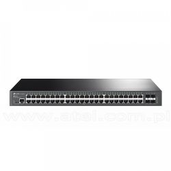 TP-Link TL-SG3452X, Switch zarządzalny, 48x 10/100/1000 RJ-45, 4x slot 10G SFP+, 19"