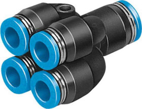 Złączka pneumatyczna Wciskane 6 mm Wciskane 6 mm Festo Adapter rozgałęźny podwójny do rur