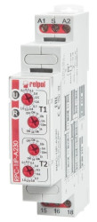 Przekaźnik czasowy 1P 1sek-10dni 230V AC 50/60 Hz praca cykliczna RPC-1IP-A230 863207 /24szt./