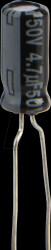 EEUFR1H4R7B Electrolytic capacitor, radial, 4.7 µF, 50 V, 105°C, low ESR