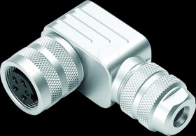 99 5122 75 06 90° connector M16, series 423, 6-pin, shieldable, solder, UL, IP