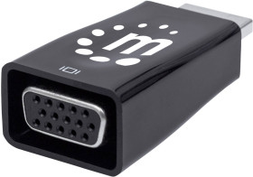 Manhattan 151542 HDMI adapter [1x złącze męskie HDMI - 1x złącze żeńskie VGA] czarny