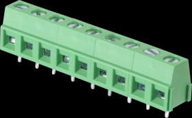 CTB0509/9 Solderable screw terminal - 9-pole, RM 5.08 mm, 90°