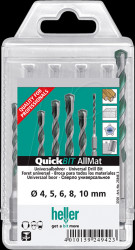 26284 2 Universal drill bit AllMat, QuickBit, Set, Ø 4mm - 10mm