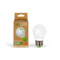 Żarówka LED 4W E27 Kulka 340lm Neutralna 4000K / GP022N04