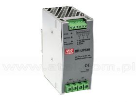 Mean Well DR-UPS40 Moduł zasilania buforowego 24VDC, 40A max, DIN TS35