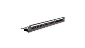 Patch Panel Roline Cat.6 (Class E) 19, 24P, Nieekranowany, Czarny