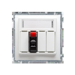 SIMON54 biały DGL31.01/11 Gn.głoś. x1 KONTAKT