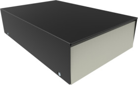 Steel enclosure, (L x W x H) 305 x 203 x 76 mm, gray (RAL 7046), IP32, 1454W