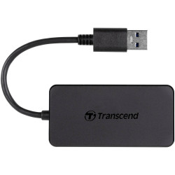 Transcend TS-HUB2K USB 3.2 Gen1 hub black USB &amp; Firewire plugs &amp; sockets