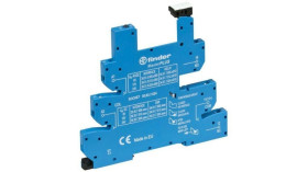 Wąskoprofilowe gniazdo 6,2mm do przekaźników serii 34 – MasterPLUS, 6-24V DC, zaciski śrubowe, montaż na szynę DIN 93.63.7.024