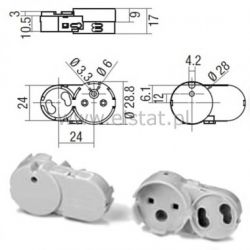 Oprawa świetlówkowa G13 z zapłonnikiem