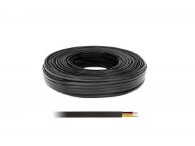 Kabel telefoniczny 4C czarny 100 LXK512