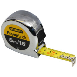 Stanley 0-33-553 Powerlock Classic Tape 5m/16ft (Width 19mm)