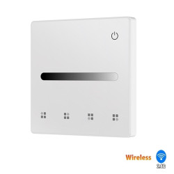Naścienny panel bezprzewodowy 2.4GHz LED MONO 4 strefy/4 sceny 3V biały