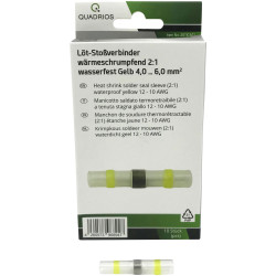 Quadrios 2011C401 Butt Joint 4-6 mm&#xB2; Insulated Yellow 10 pcs Waterproof