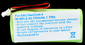 Cordless phone battery, NiMH, 2,4 V, 700 mAh