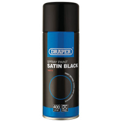 Draper 18013 Satin Black Spray Paint (400ml)