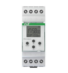 PCZ-522.3 Zegar sterujący programowalny, tygodniowy, 2 kanałowy - programowalny przez NFC