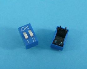 DIP SWITCH 2-PIN BLUE