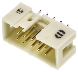 Listwa stykowa PCB 10-pinowe SEK 19 raster: 2.54 mm Prosty 2-rzędowe HARTING Otwór przelotowy 1000 V W osłonie