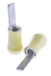 Konektor płaski PIDG, Żółty 10AWG 6.6mm² 12AWG 2.6mm², TE Connectivity W osłonie