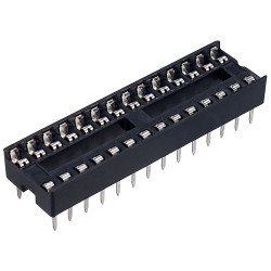 TruConnect 28 Pin DIL Socket 7.62mm Central Support (Tube of 17)