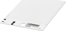 PVC device marker, (L x W) 135 x 104 mm, white, carrier card with 1 pcs, 0830304